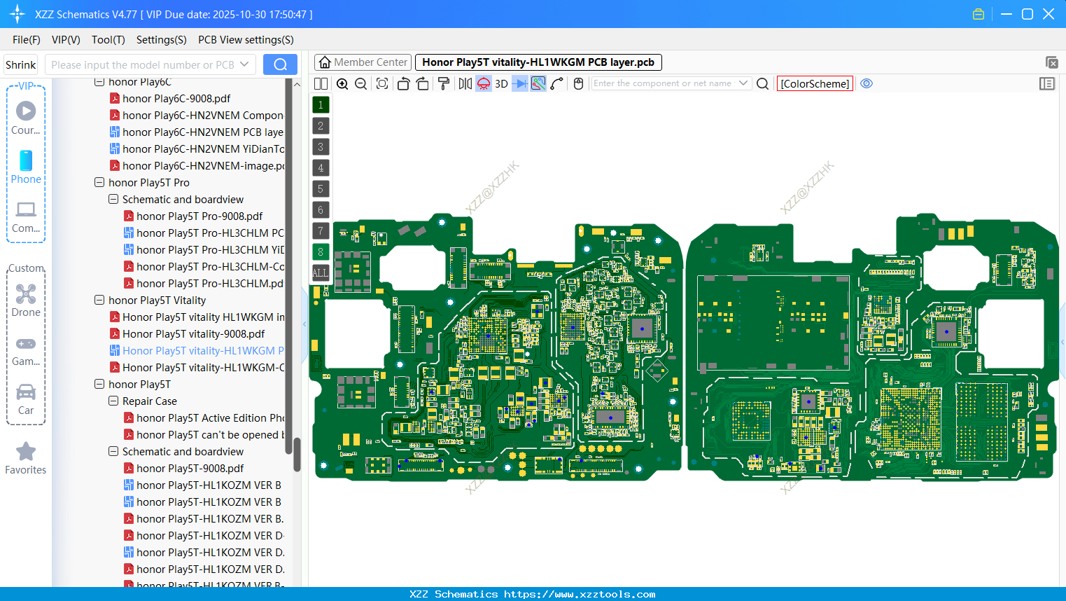 Honor Play5T Vitality-HL1WKGM PCB Layer